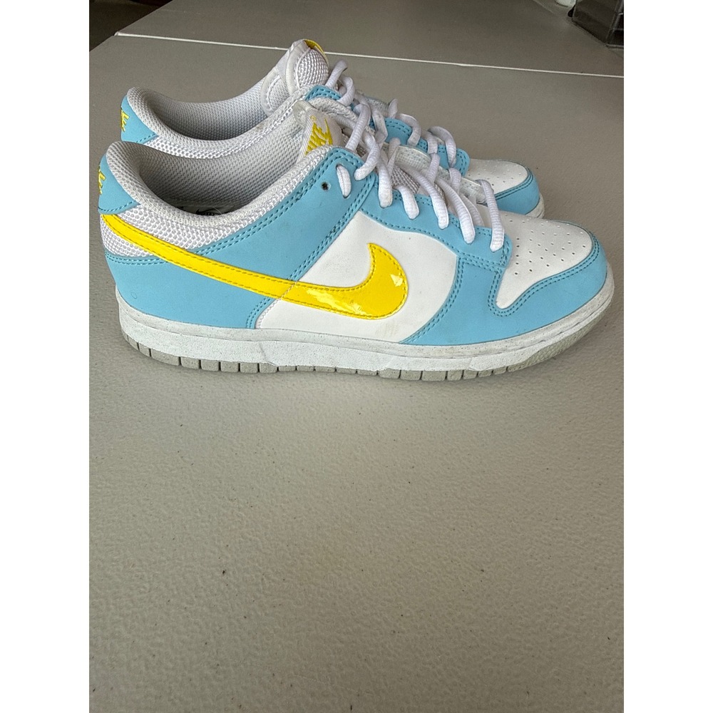 Nike Dunk Low‎ Next Nature Blue Chill Yellow Strike Youth 6.5Y Mens 6.5